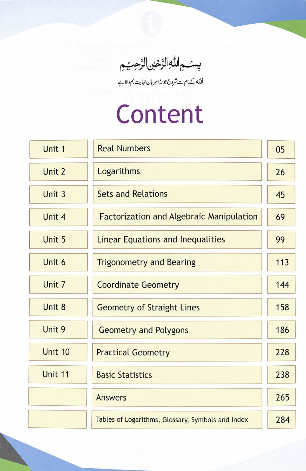 Xyz Notes Math Grade 9 FBISE Notes 2026 New Book - HSA Notes